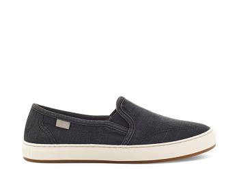 Sanuk Avery Hemp Vegan Slip On Women's Shoes Black | Canada 84UZG